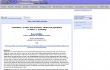 Formation, Growth and Survival; Small Firm Dynamics in the U.S. Economy by Bruce Phillips, Bruce Kirchhoff