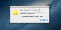 startup disk full