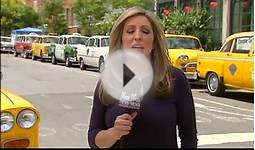 Checkered cars on display this weekend in New York City